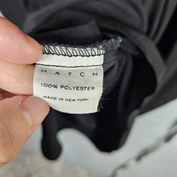 HATCH Women's Black V-neck Maternity Slouch Dress One size - Picture 5 of 8